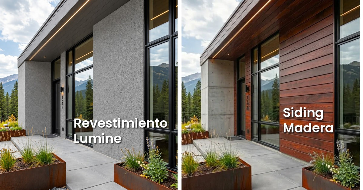 Siding de madera vs. revestimiento Lumine: cuál conviene para tu fachada